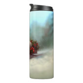 Poodle Kerst sneeuw winter  Thermosbeker (Geroteerd rechts)