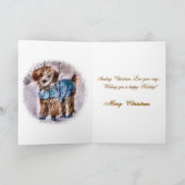 Poodle-kerstcadeautjes Feestdagen Kaart (Binnen)