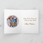 Poodle-kerstcadeautjes Feestdagen Kaart (Binnen)