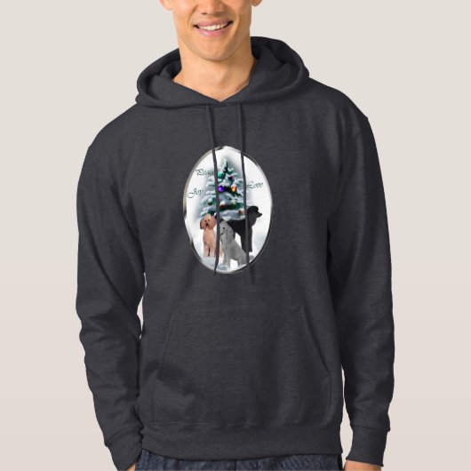 Poodle-kerstcadeautjes Hoodie (Voorkant)