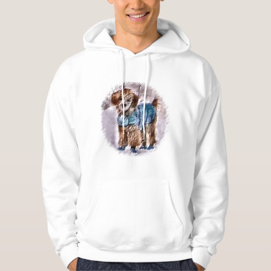 Poodle-kerstcadeautjes Hoodie (Voorkant)