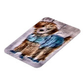 Poodle-kerstcadeautjes Magneet (Linkerzijde)