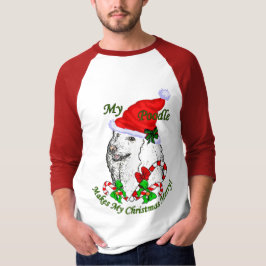 Poodle-kerstcadeautjes T-shirt