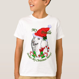 Poodle-kerstcadeautjes T-shirt