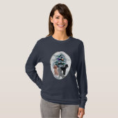 Poodle-kerstcadeautjes T-shirt (Voorkant volledig)