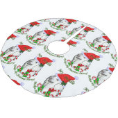 Poodle-kerstfeest Kerstboom Rok (Gekanteld)