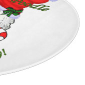 Poodle-kerstfeest Snijplank (Hoek)