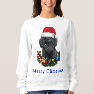 Poodle-kerstfeest T-shirt