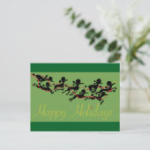Poodle Kerstkaart Feestdagenkaart (Staand voorkant)