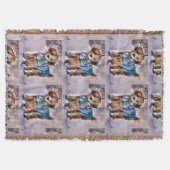 Poodle-kerstkunst Deken (Voorkant)