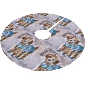 Poodle-kerstkunst Kerstboom Rok (Gekanteld)