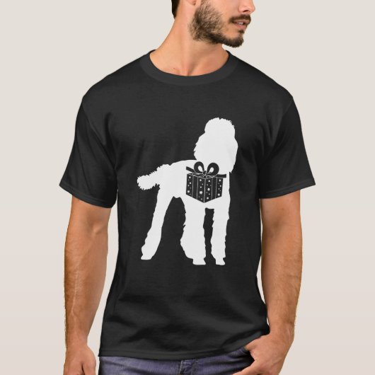 Poodle-kerstkute-dog Puppy Pet Lover X-Mas Pa T-shirt (Voorkant)