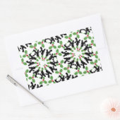 Poodle-kerstpatroon Rechthoekige Sticker (Envelop)