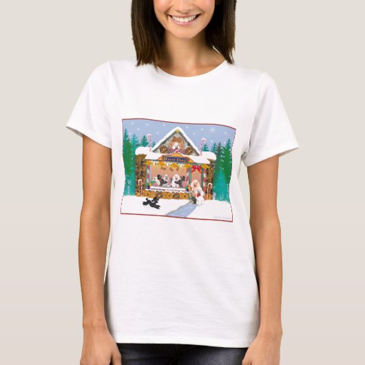 Poodle kerstTreat Shop Holiday T-shirt (Voorkant)