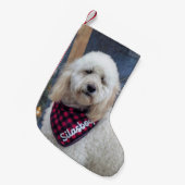 Poodle Kleine Kerstsok (Voorkant (Hangend))