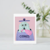 Poodle Koekendief  Briefkaart (Staand voorkant)