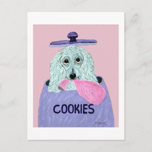 Poodle Koekendief  Briefkaart (Voorkant)
