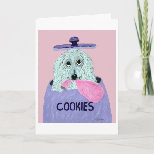 Poodle Koekendief Kaart (Voorkant)