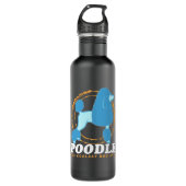 Poodle koelste hond | Levensmiddelen Waterfles (Voorkant)