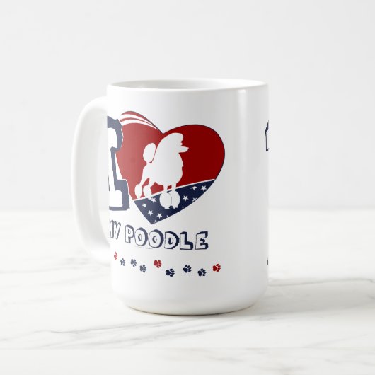 Poodle Koffiemok (Voorkant links)