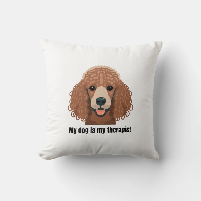 Poodle Kussen (Voorkant)