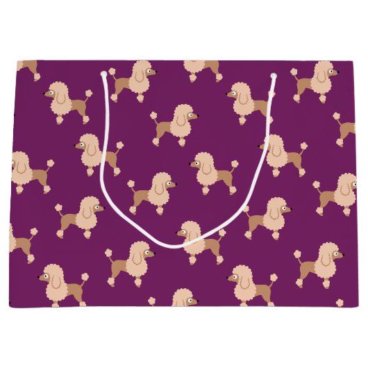 Poodle Large Gift Bag Groot Cadeauzakje (Voorkant)