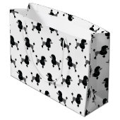 Poodle Large Gift Bag Groot Cadeauzakje (Achterkant Gekanteld)