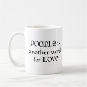 Poodle-liefde Koffiemok (Links)