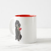 Poodle Liefde Tweekleurige Koffiemok (Voorkant links)