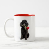 Poodle Liefde Tweekleurige Koffiemok (Links)