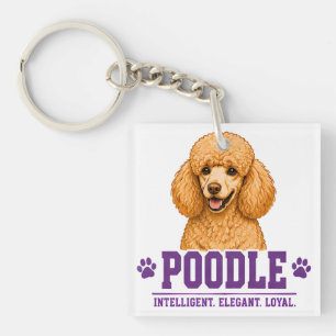 🐾 Poodle Liefhebber Bord 🐾 Sleutelhanger