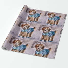 Poodle Liefhebbers Kerstmis Cadeaupapier