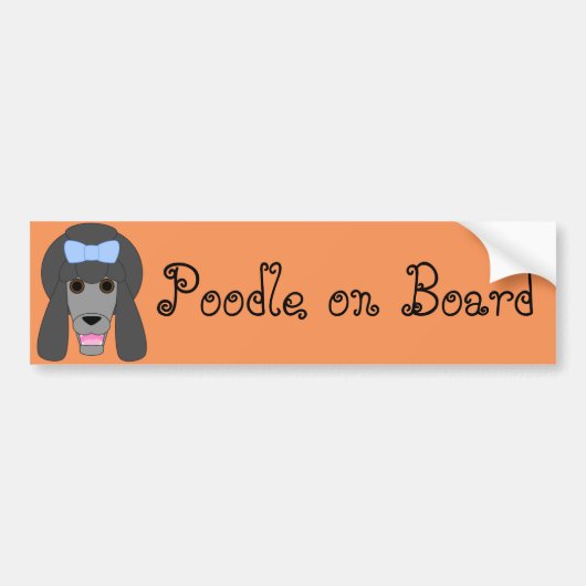 Poodle Love Bumpersticker (Voorkant)