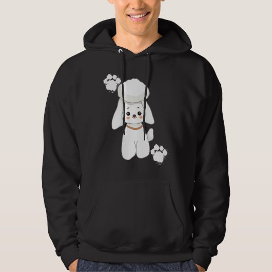 Poodle Love Hoodie (Voorkant)