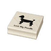 Poodle Love Rubberstempel (Stempel)