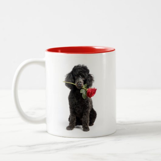 Poodle Love Tweekleurige Koffiemok (Links)