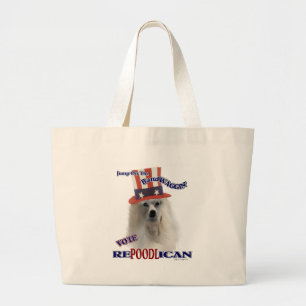 POODLE Lovers Giften Grote Tote Bag