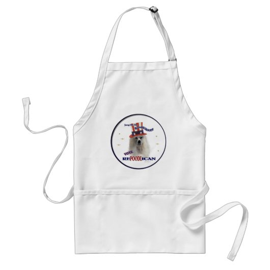 POODLE Lovers Giften Standaard Schort (Voorkant)