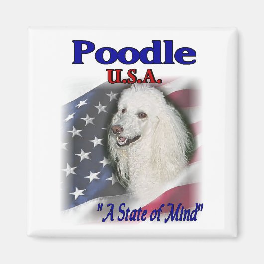 Poodle Lovers Gifts Magneet (Voorkant)