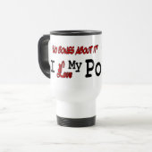 Poodle Lovers Gifts Reisbeker (Voorkant links)