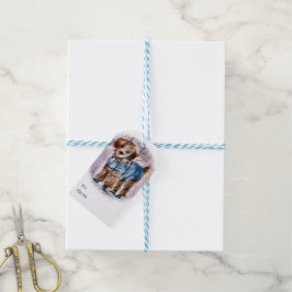 Poodle Lovers Kerstmis Cadeaulabel