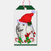 Poodle Lovers Kerstmis Cadeaulabel (Achterkant)