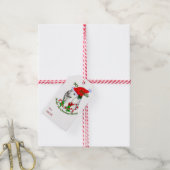 Poodle Lovers Kerstmis Cadeaulabel (Met Touw)