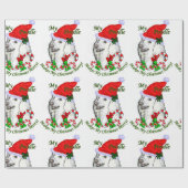 Poodle Lovers Kerstmis Cadeaupapier (Vlak)