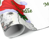 Poodle Lovers Kerstmis Cadeaupapier (Rol Hoek)