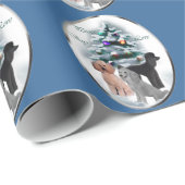 Poodle Lovers Kerstmis Cadeaupapier (Rol Hoek)