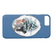 Poodle Lovers Kerstmis Case-Mate iPhone Case (Achterkant (Horizontaal))
