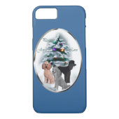Poodle Lovers Kerstmis Case-Mate iPhone Case (Achterkant)