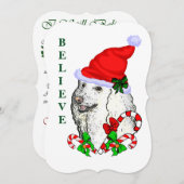 Poodle Lovers Kerstmis Feestdagenkaart (Voorkant / Achterkant)
