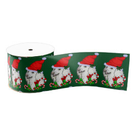 Poodle Lovers Kerstmis Grosgrain Lint